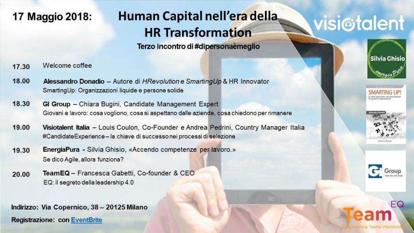 Human Capital e lavoro Agile - terzo incontro di persona è meglio