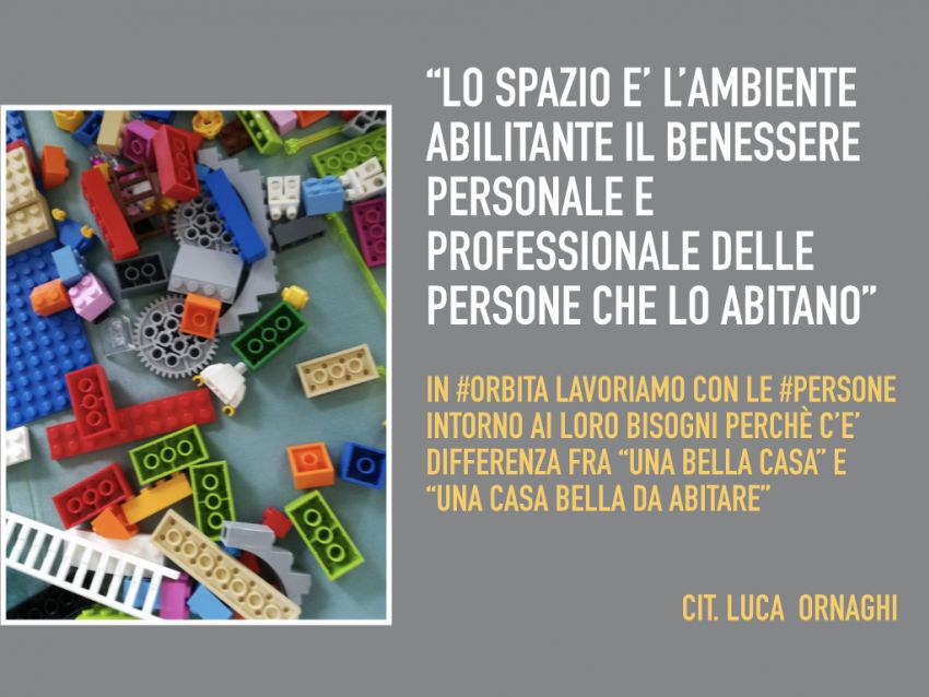 Orbita - architettura intorno alle persone: a casa e in azienda attraverso i mattoncini Lego