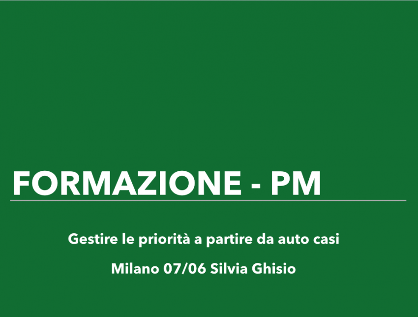 Gestire le priorità - corso di formazione con idee azionabili